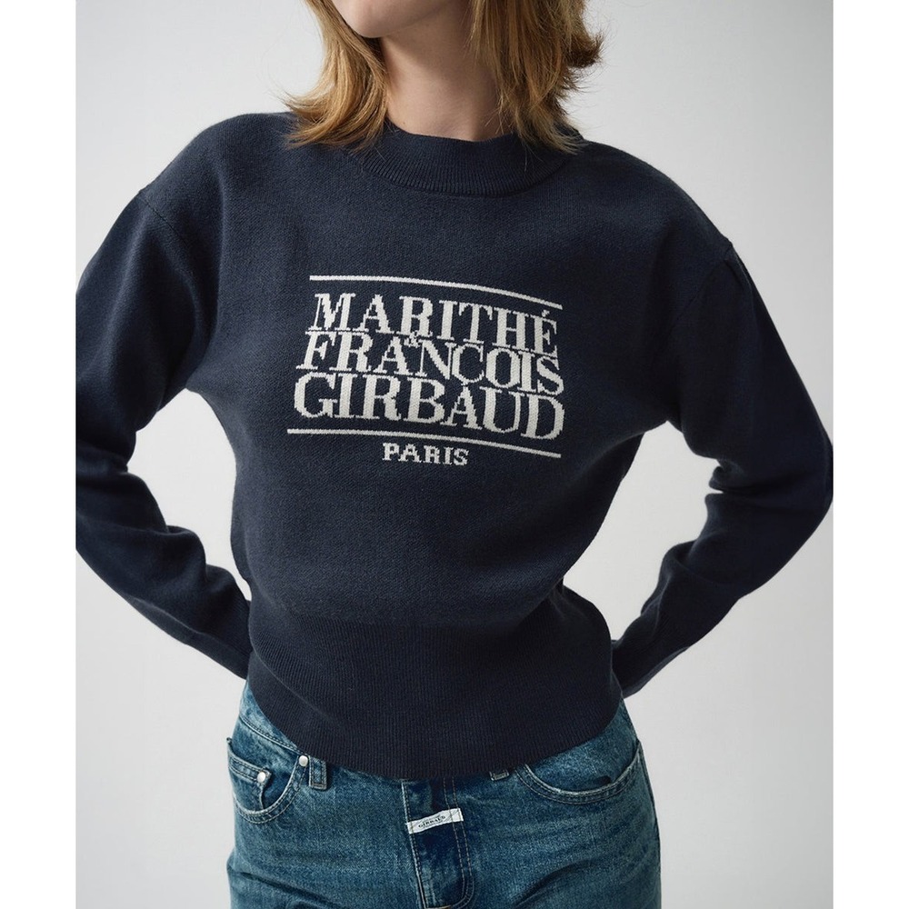 Vintage Y2K Marithe Francois Girbaud Paris Cropped Knit Sweater One Size